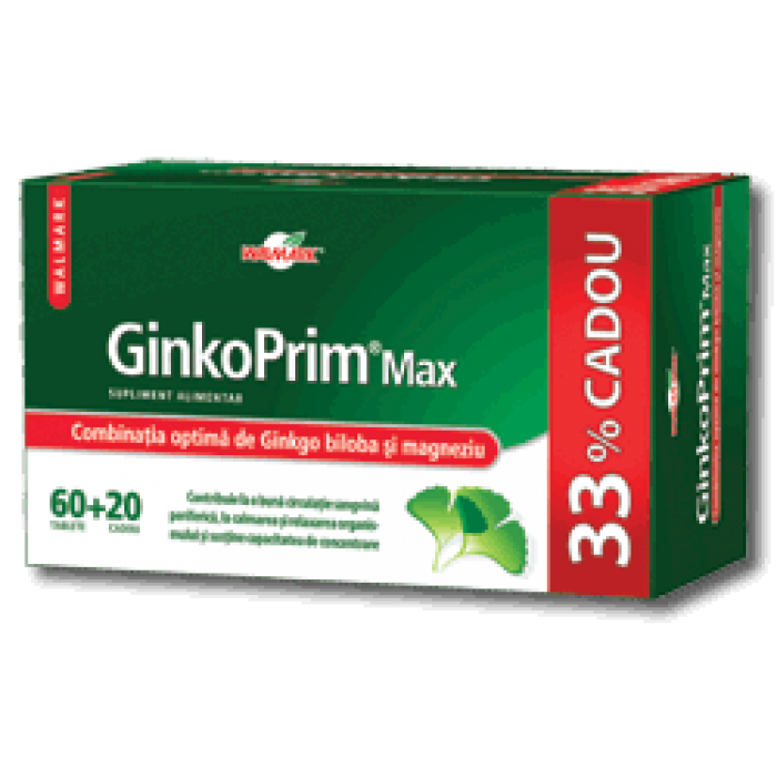 GinkoPrim Max 60 mg 60+20 GRATIS Walmark